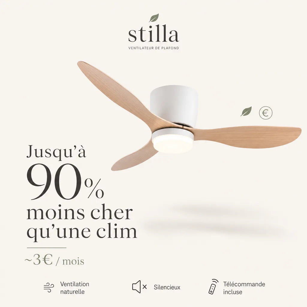 Jusqu'à 90% moins cher qu'une clim