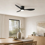 Ventilateur Halo noir dans une salle a manger