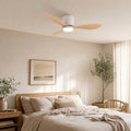 Ventilateur Halo bois dans une chambre