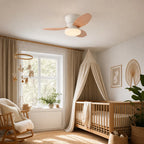 Ventilateur Nord bois peche dans une chambre